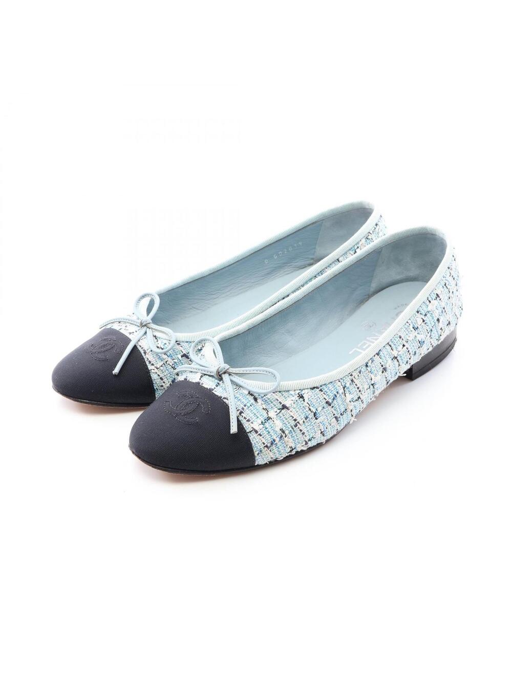 Chanel Ballerina Flat Pumps Shoes #38 #333467C11B
